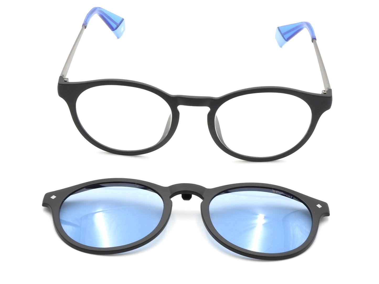 Unisex Eyeglass Frames Polaroid PLD6081 with sunglass clips 